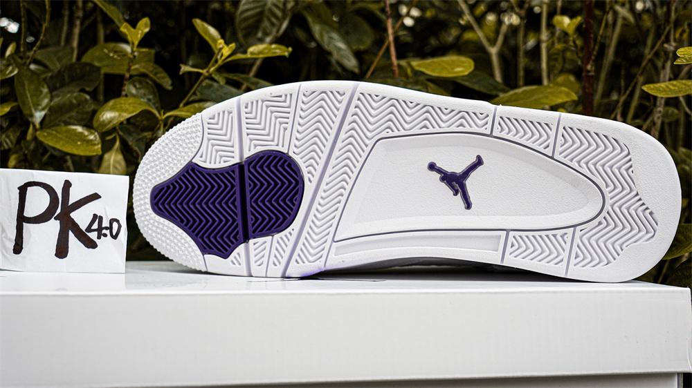 PK GOD Jordan 4 Retro Metallic Purple RETAIL MATERIALS READY TO SHIP